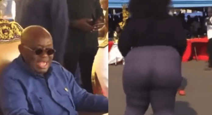 Akufo-Addo's reaction to plus-sized women dancing