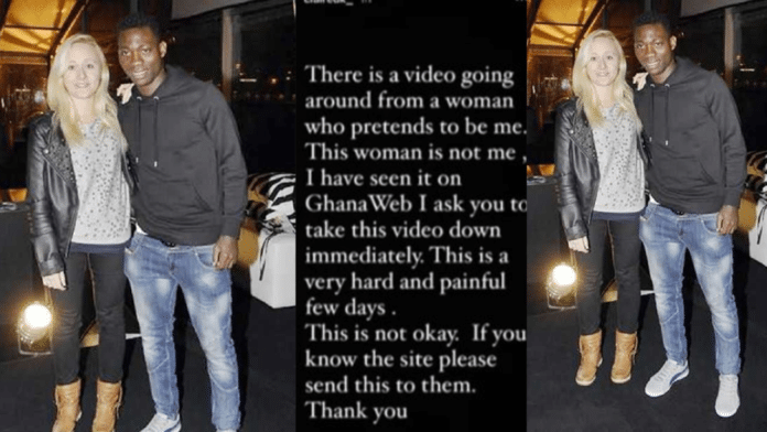 Christian Atsu's wife cautions GH media houses as well as other online portals