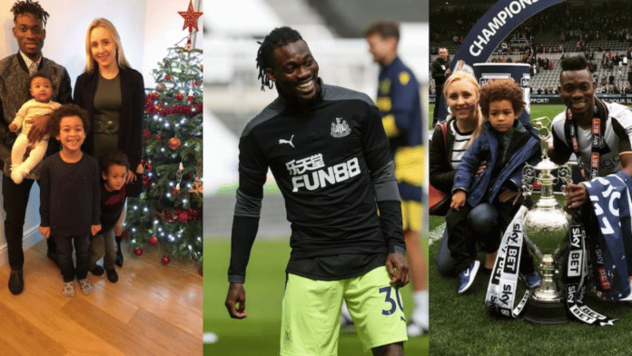 Cute photos of Christian Atsu's beautiful wife and kids surface online