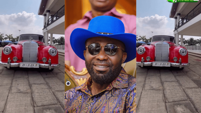 Despite unveils a brand new customised vintage car on his 61st birthday