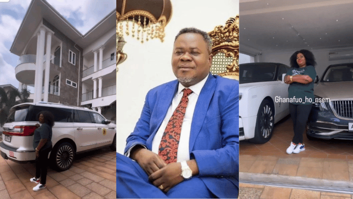 Dr Kwaku Oteng's first wife flaunts garage full of expensive cars