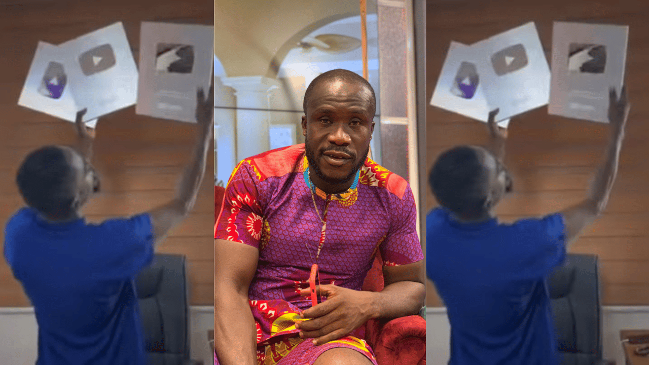 Lilwin mocks Dr Likee again; Flaunts his three YouTube plaques - GhPage