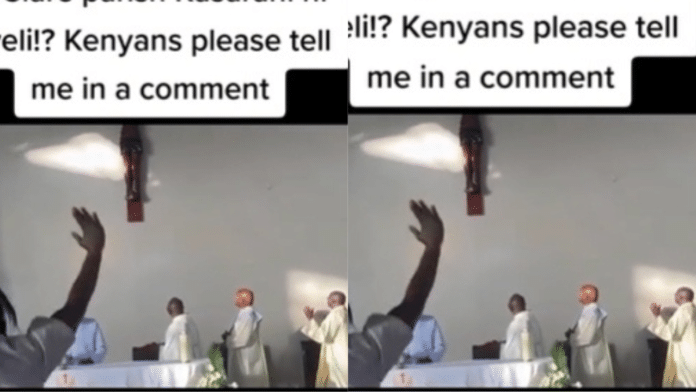 Moment Mary appears in a church in Kenya