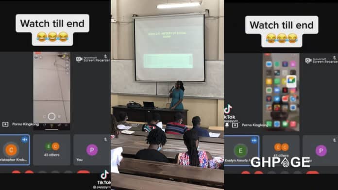student broadcast porn on zoom during lecture