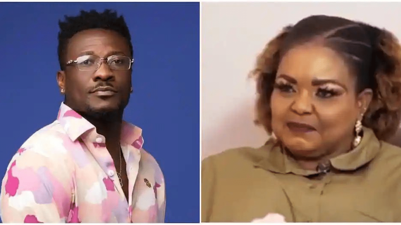 Asamoah Gyan reacts after Auntie Bee confesses having a crush on him