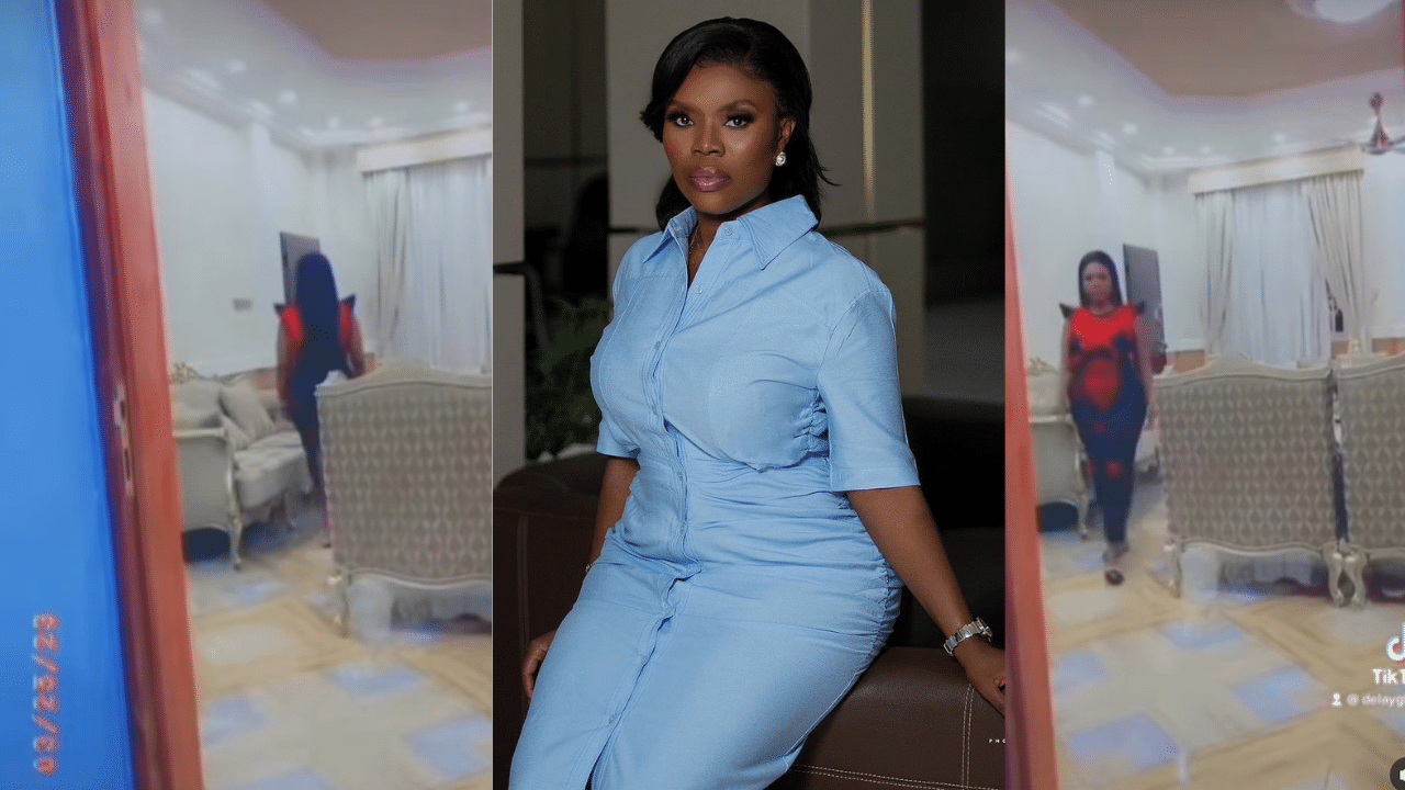 Delay flaunts the luxury interior of her mega mansion