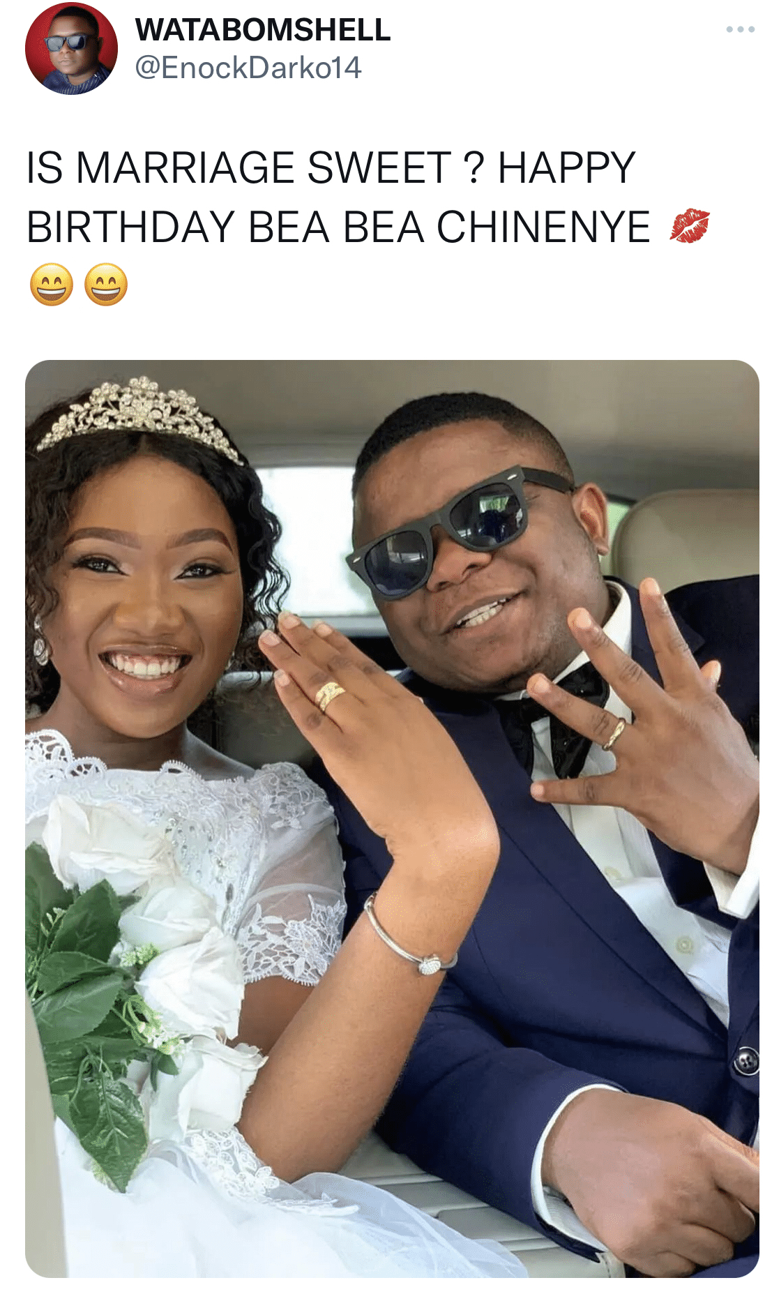 Enoch Darko marries Chinenye Nnebe