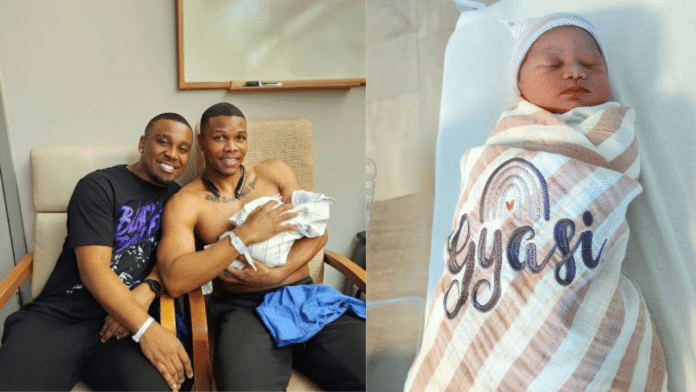 Gay couple welcomes baby girl born through a surrogate