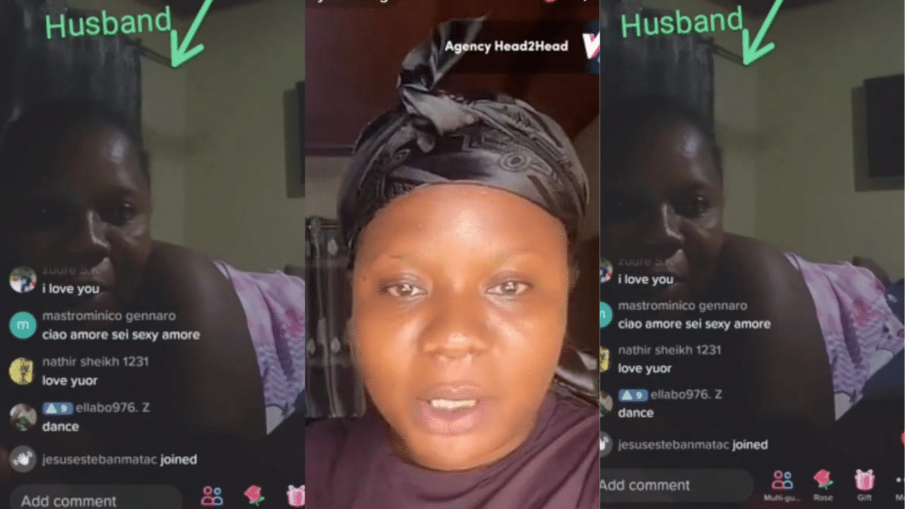 Husband of the woman who went naked during a TikTok live allegedly divorces  her - GhPage
