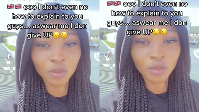 “There’s no work in the UK” – Lady expresses regret after relocating for greener pastures (Video)