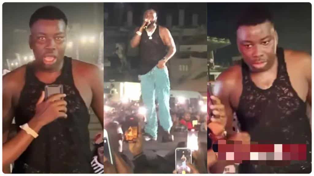 “I’ll never wash it” – Fan’s reaction after receiving Davido’s singlet on stage