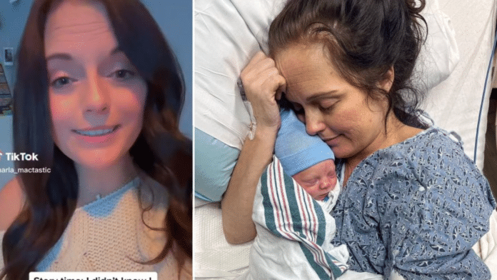 Woman who didn't realize she was pregnant gives birth on the toilet (Video)