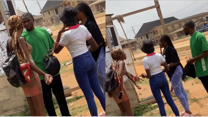 Drama as two female best friends fight over a man in public