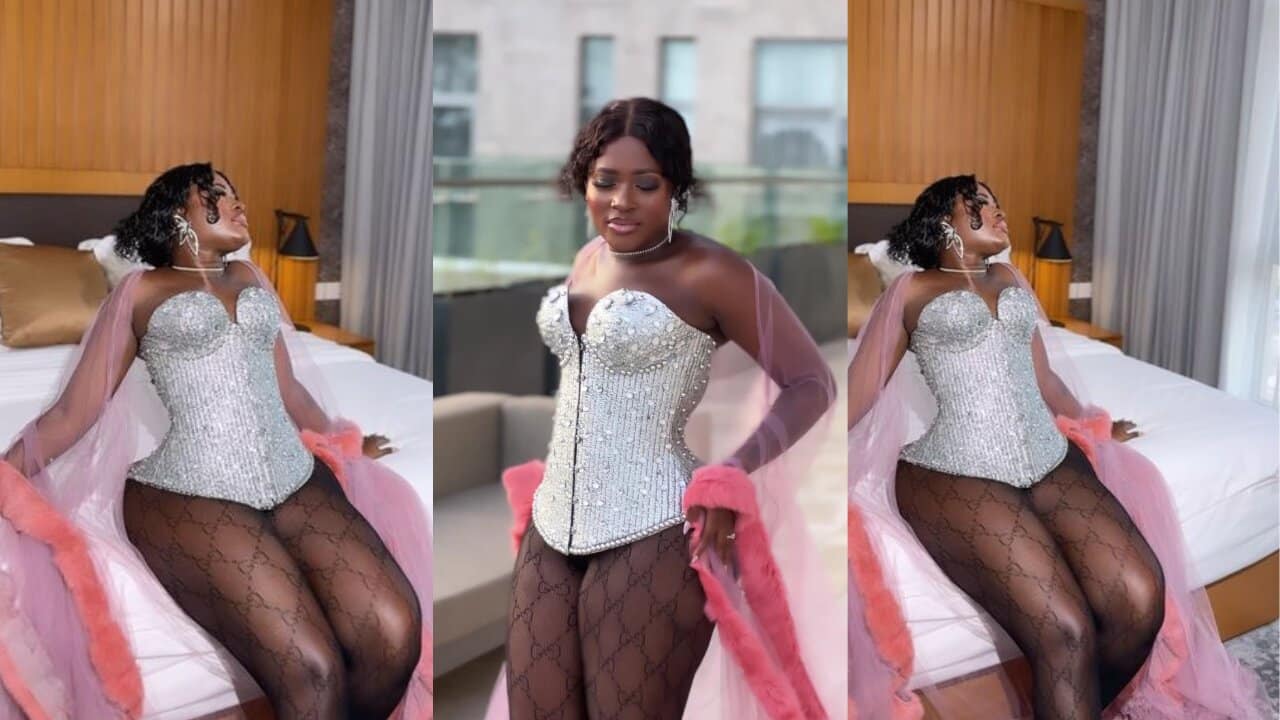 Fella Makafui rocks a see-through outfit in latest video