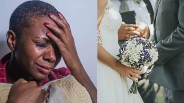 Lady cries as her boyfriend of 7 years dumps her to marry another woman