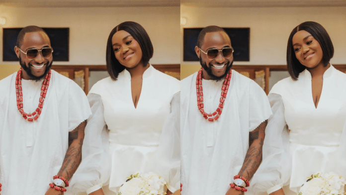 Photos from Davido and Chioma's secret wedding finally surface online