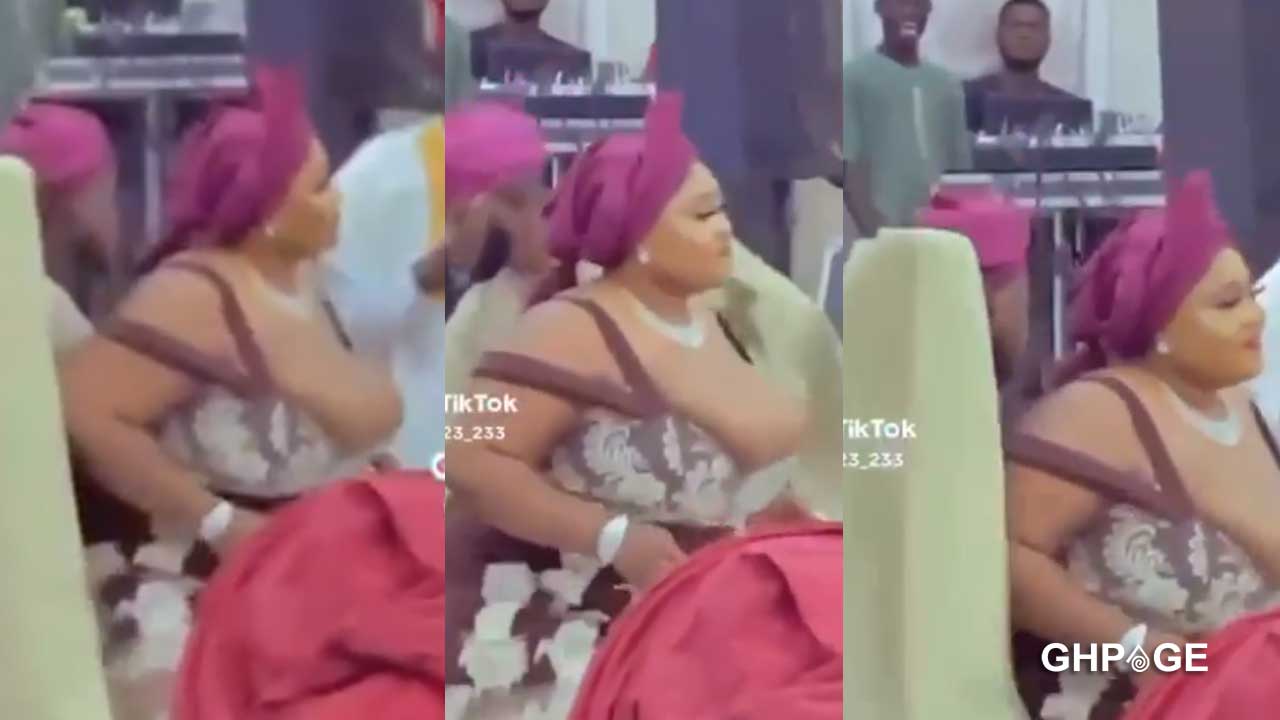 Bridesmaid embarrassed as her big boobs fall off from her dress while  dancing at a wedding reception [VIDEO] - GhPage