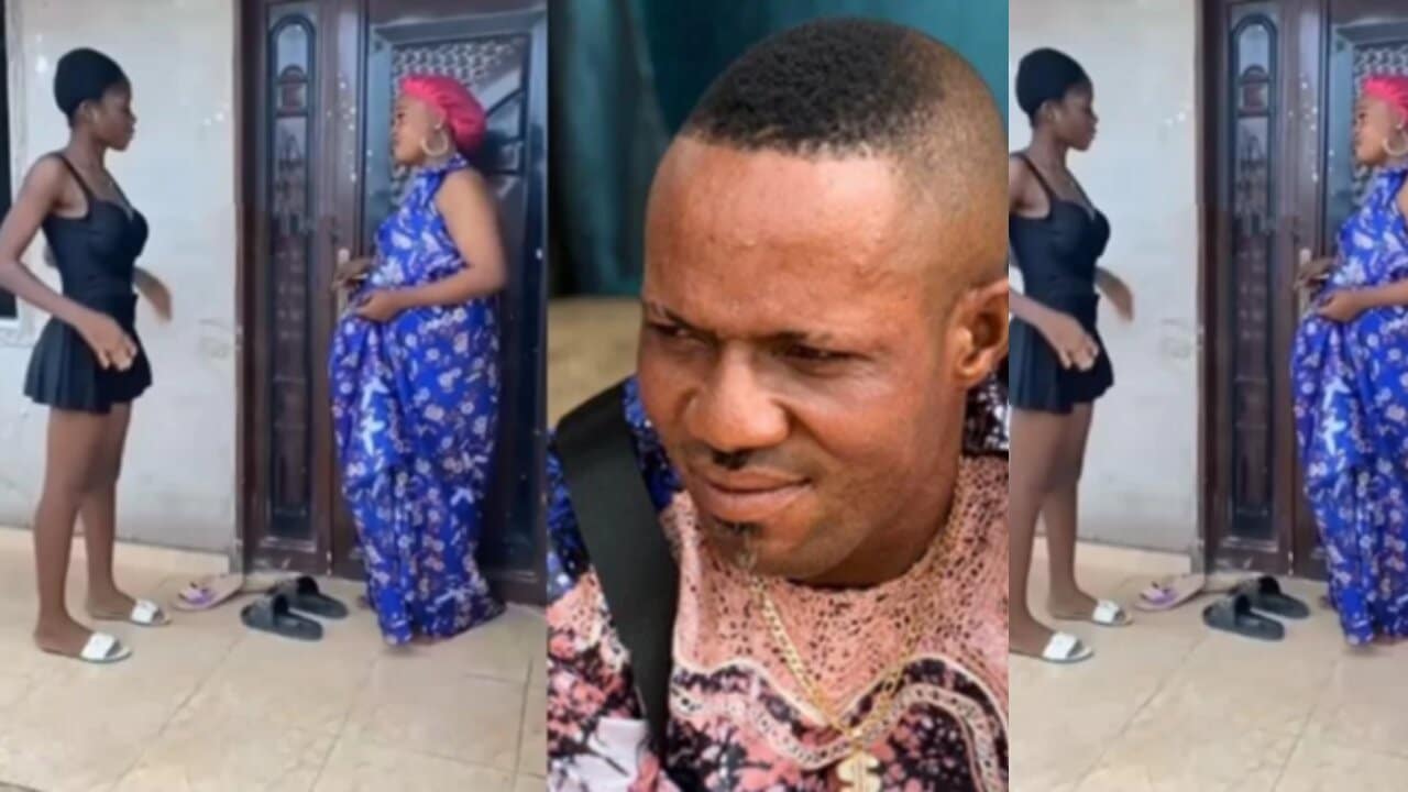 Drama as sex worker storms married mans house for impregnating her (Video) 