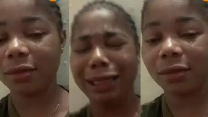 Female soldier weeps as no man wants to date or marry her (Video)