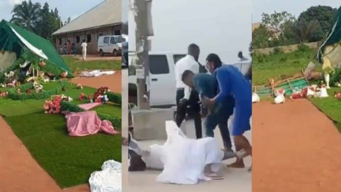 Groom cancels ongoing wedding as Bride slaps his mother in front of the guests