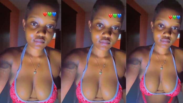 Sidechick who dragged First Atlantic Bank CFO to court goes semi-nude on TikTok