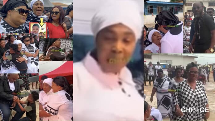 Kumawood-actress-attend funeral of Nana Yaa Appiah daughter