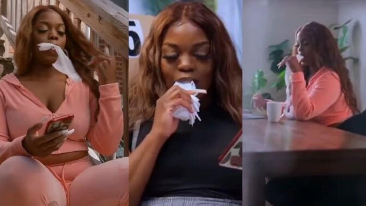 Lady addicted to eating toilet paper reveals she eats up to four rolls a day and spends 