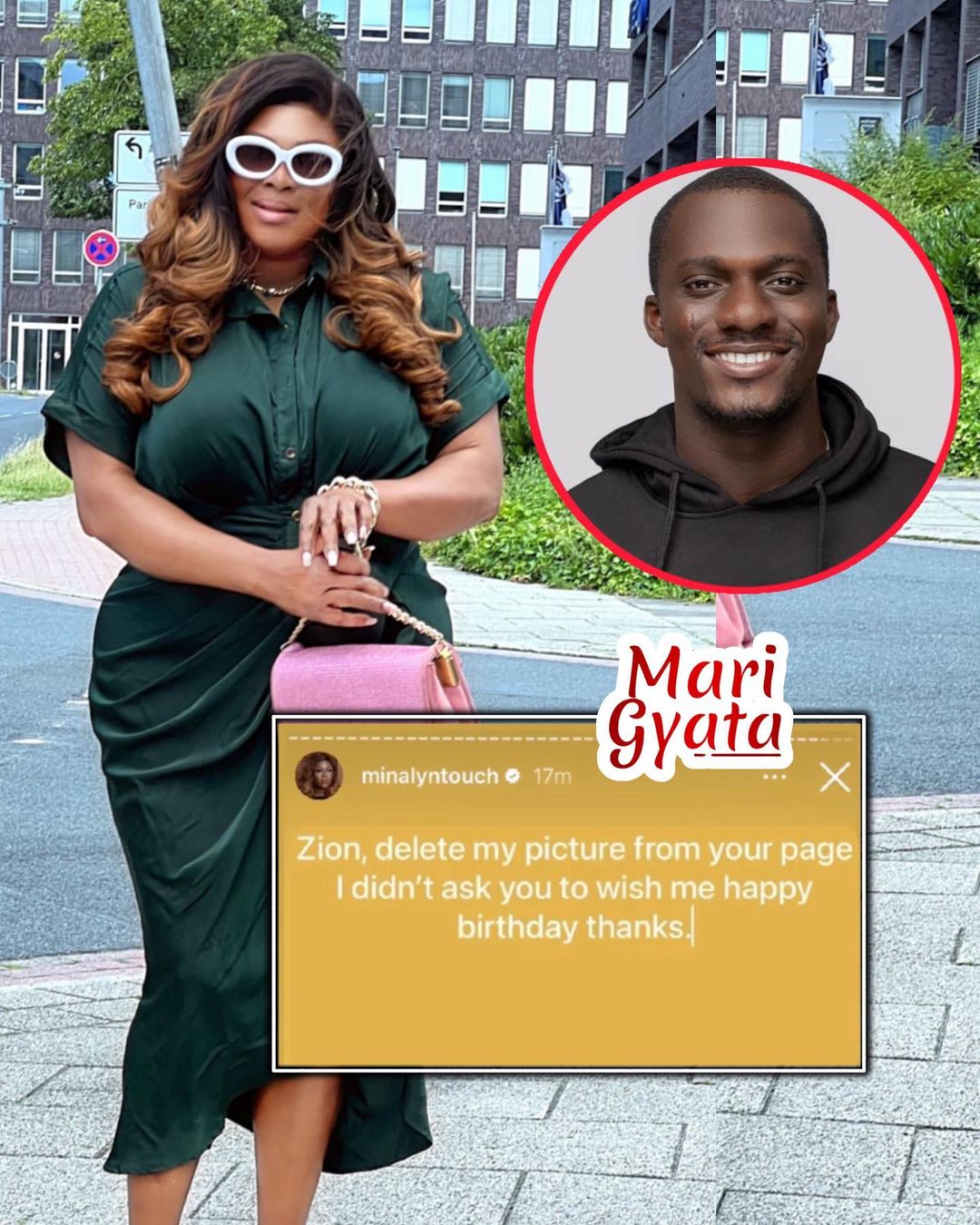 “I didn’t ask you to wish me, Delete my picture from your page” – Zionfelix's Ex-Girlfriend, Minalyn fires him over birthday post