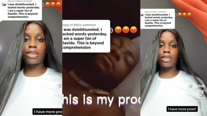 Third lady who has accused Davido of impregnating her leaks their bedroom video