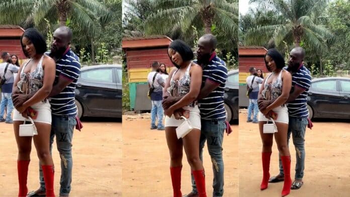 Trending video of Dr Likee and Efia Odo getting cosy in public gets Ghanaians talking