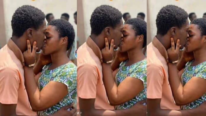 Trending video of SHS students kissing and chopping love in public causes massive stir