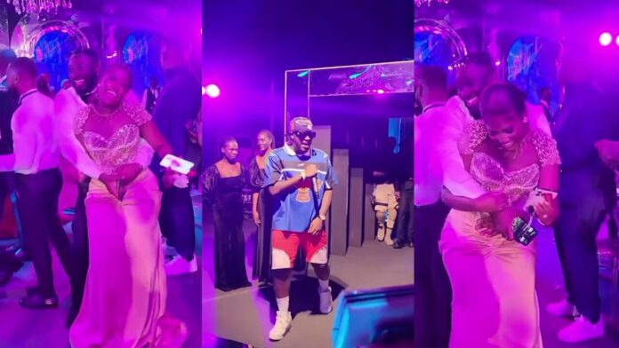 Trending video of another man seriously grinding Fella while Medikal is performing causes stir