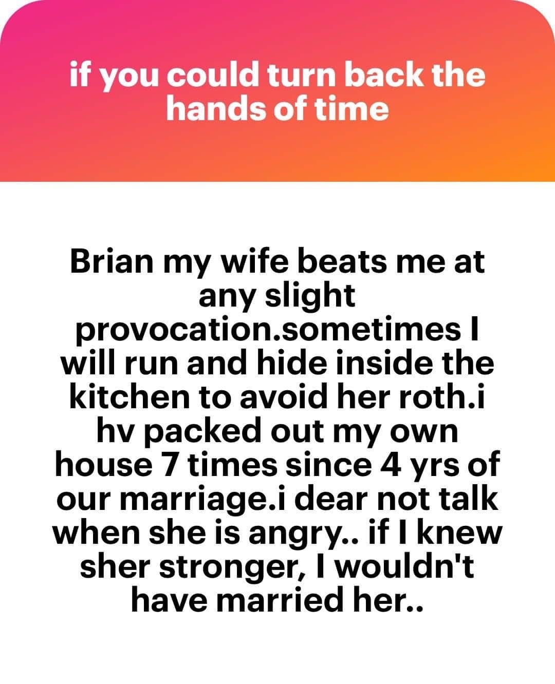 “My wife beats me at any slight provocation” - Strong man cries for help