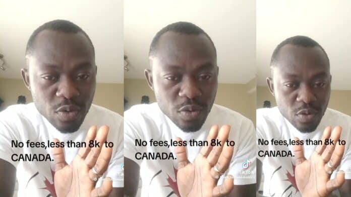 Man shares solid tips on how to travel to Canada with just Ghc 8k