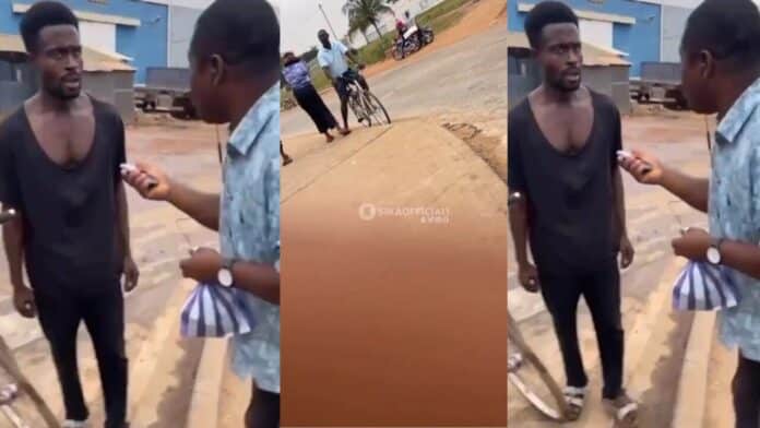 Man takes back yam phone he bought for his girlfriend after catching her cheating - Video