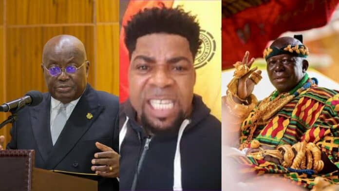 Ohene David cries as he's set to be deported from Germany for insulting Nana Addo and Otumfuor