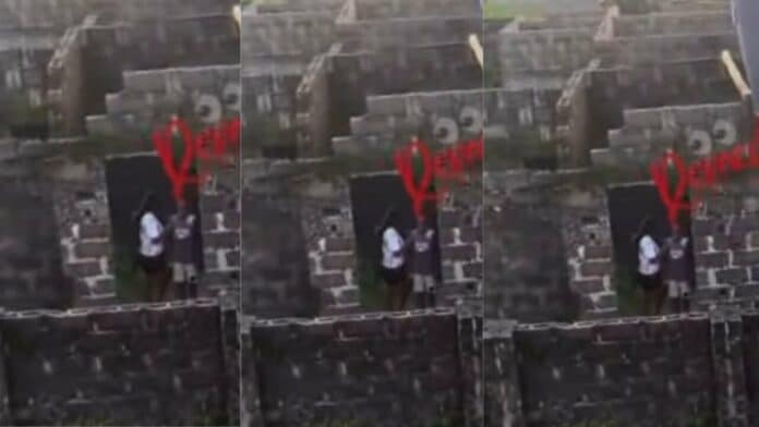 Old married woman caught sleeping with a teenage boy inside an uncompleted building - Video