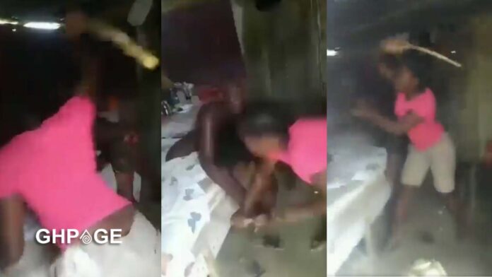 Wife catches husband in bed with another woman