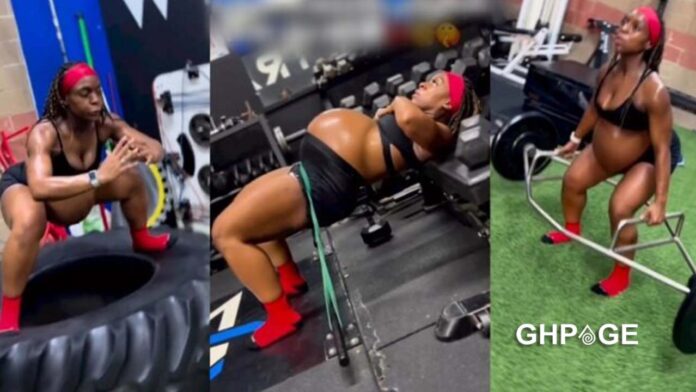 pregnant woman causes stir with intense gym workout
