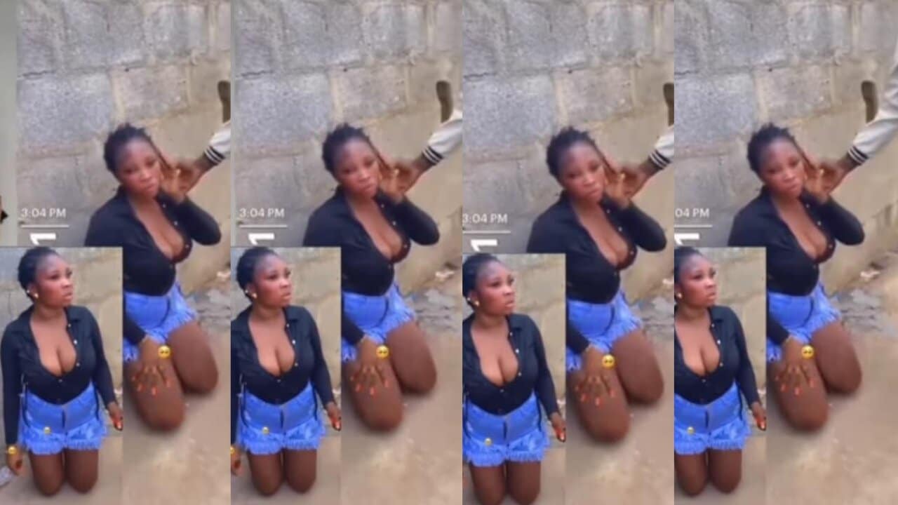 Hookup lady receives merciless beatings for stealing client's iPhone 13 - Video 