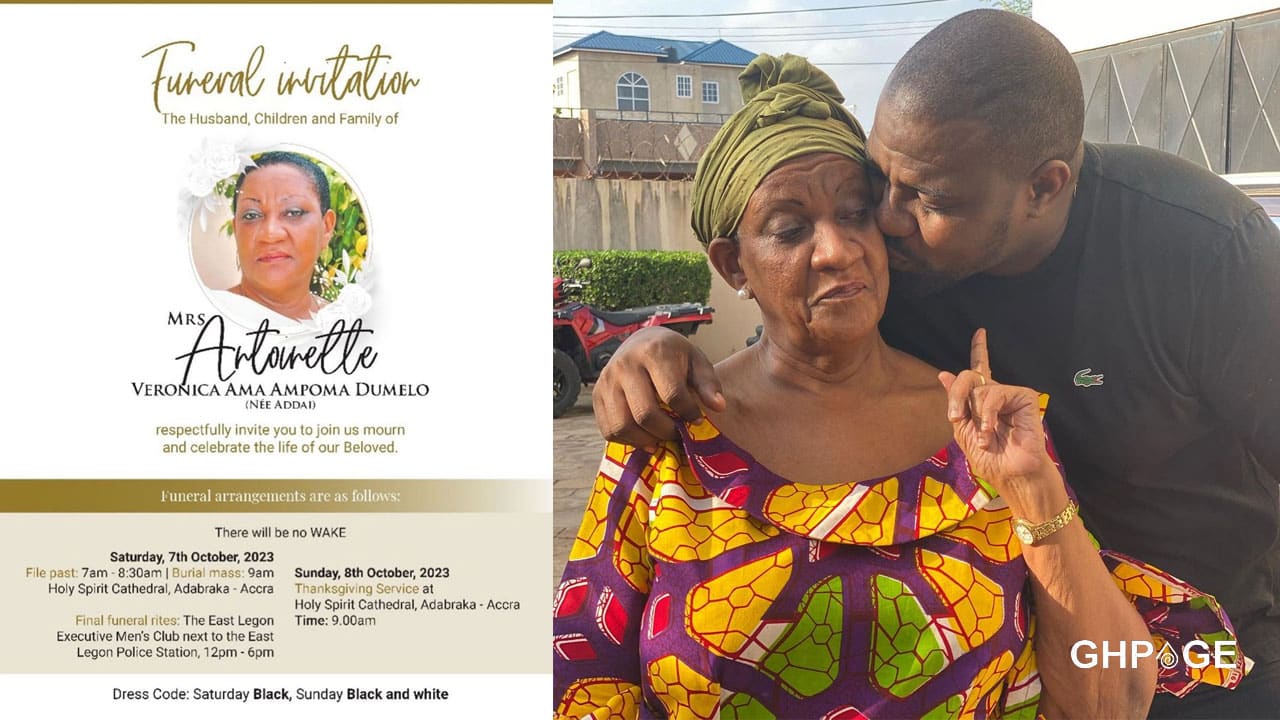 Grid of John-Dumelo-and-Mother funeral poster