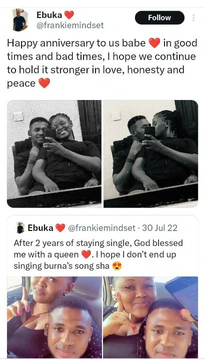 Man cries as he gets dumped by girlfriend he sponsored just 4 days after the anniversary