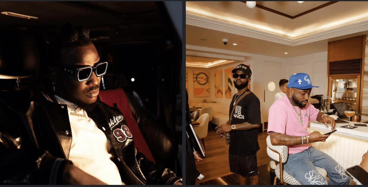 Singer Peruzzi accuses his former boss, Davido, of constantly stealing from him (PHOTO)
