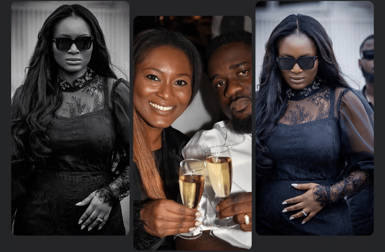 Sarkodie has done it again: Couple expecting 3rd baby as baby bump shows in latest photos