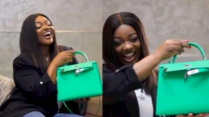 Jackie Appiah flaunts her over $36k Hermes Kelly bag (Video)