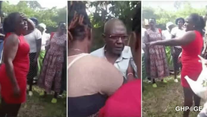 Lady-fights-dad at funeral