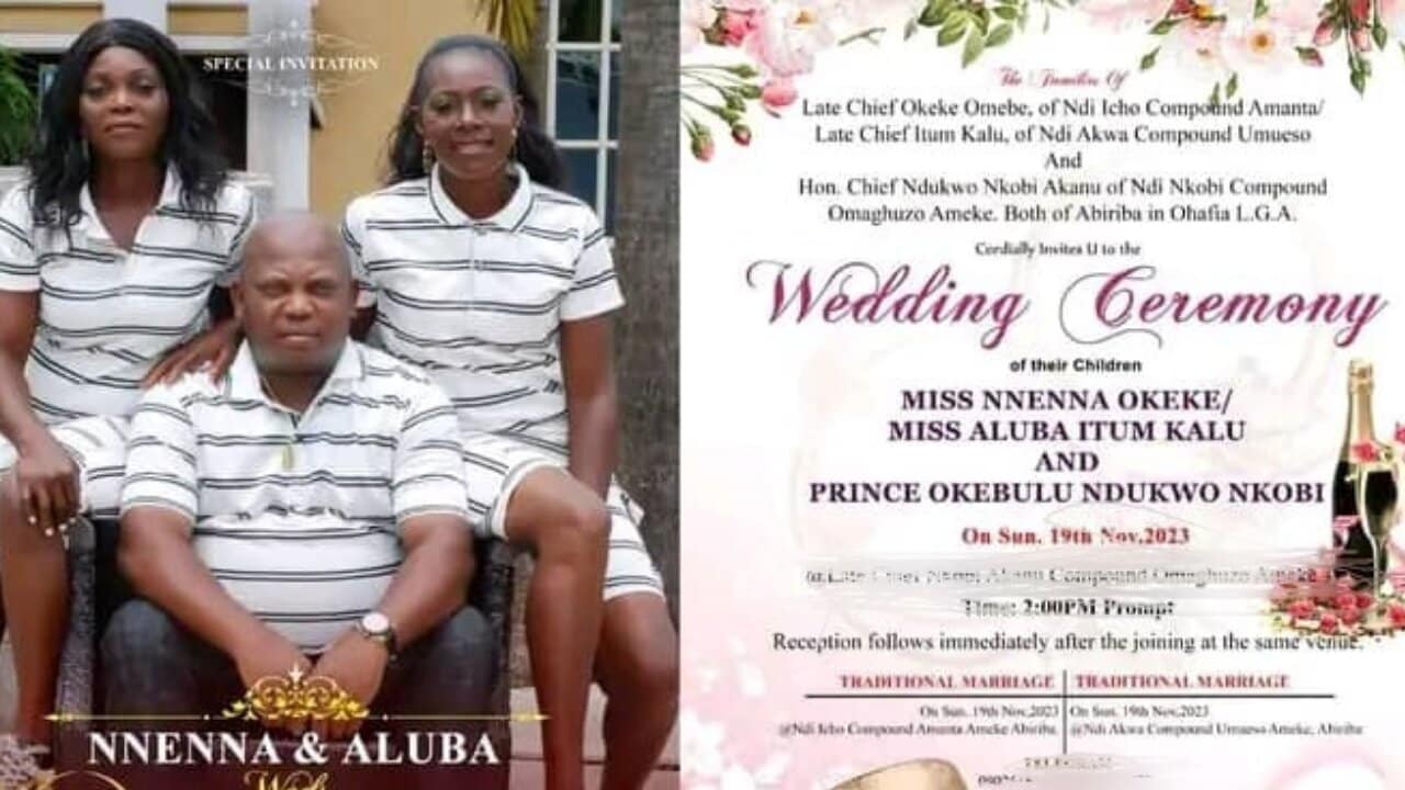 Man sparks a frenzy online as he readies to marry two ladies on the same day