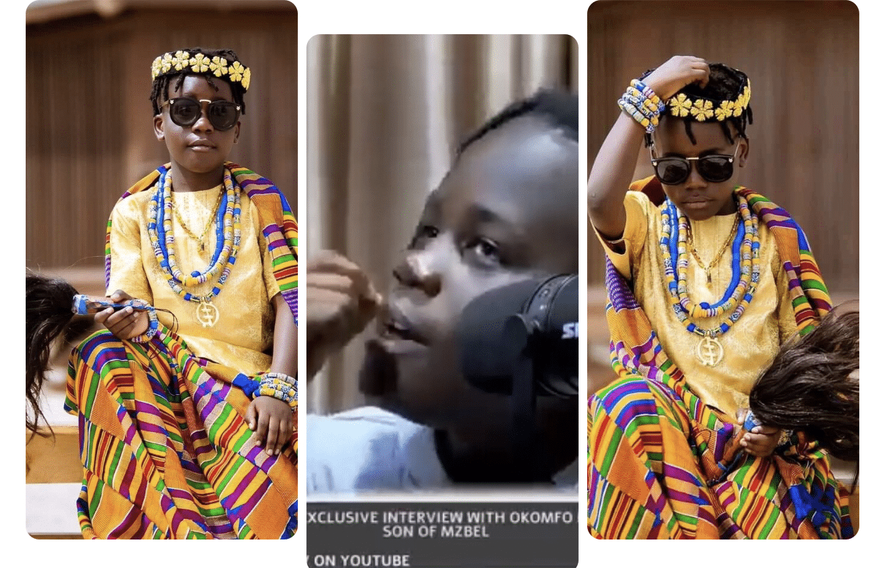 VIDEO: Meet Mzbel’s son, Adepa, who is now a fetish priest, pours libation and doesn’t believe in God