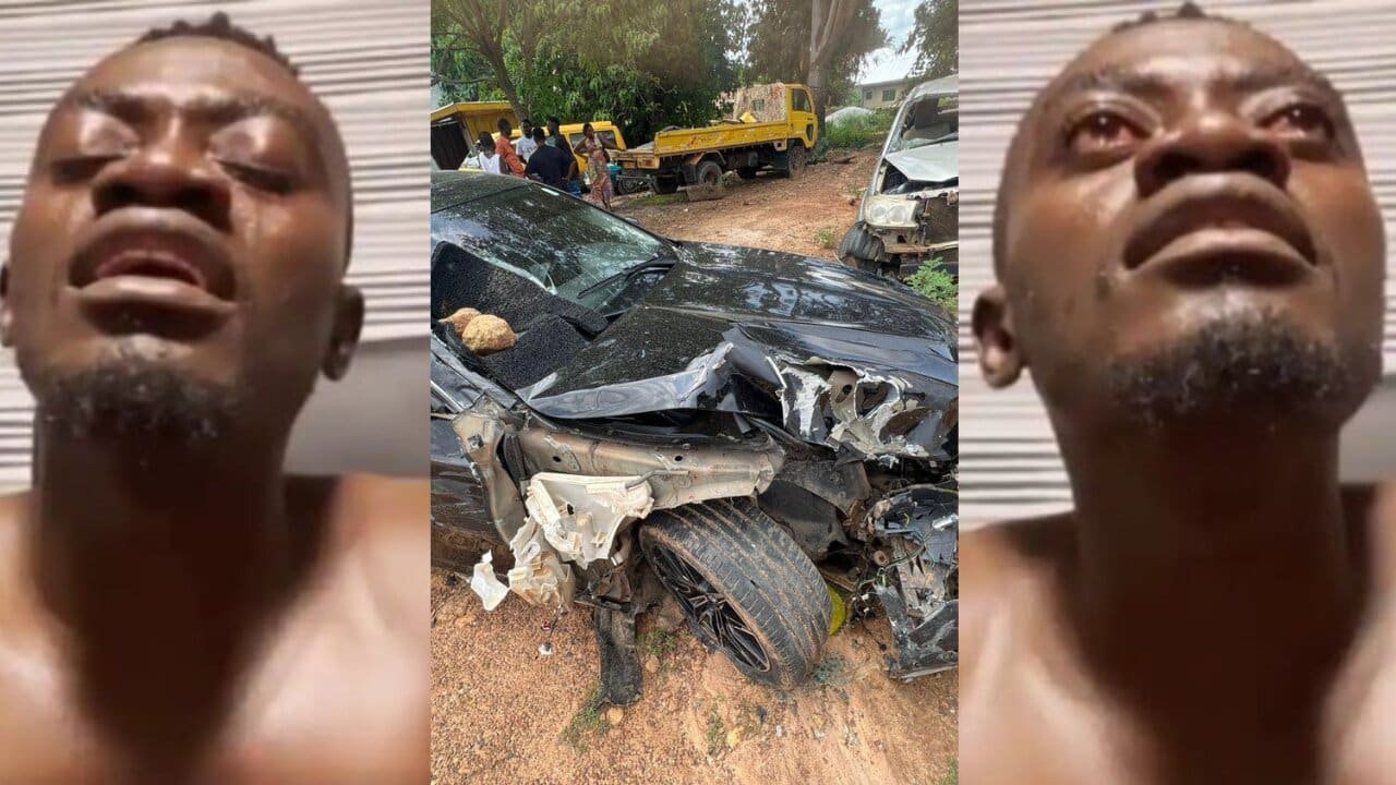 Photos Kumawood actor Kojo Nkansah Lilwin involved in a gory accident (3)