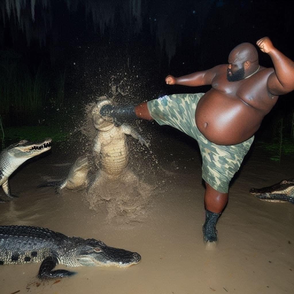 Uncle Mike’s Photography: Viral image of man fighting an Alligator - Fake or Real?